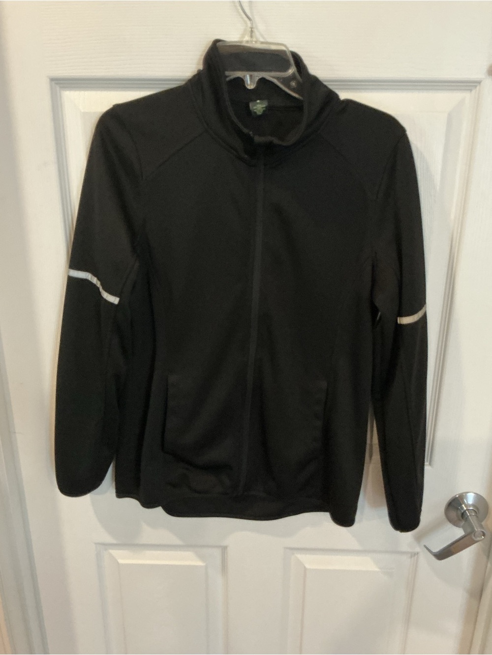 Black Full-Zip ladies Jacket with Reflective Accents